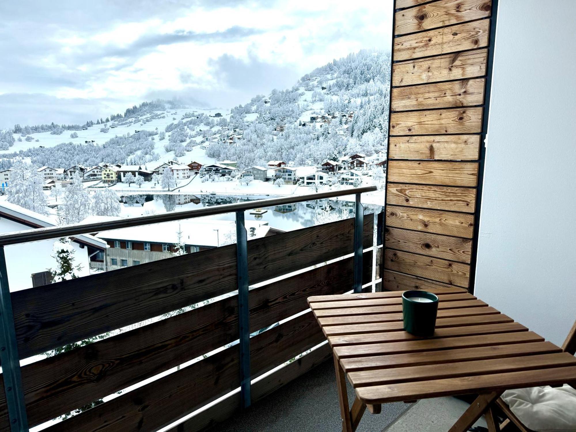 Studio Mit See- Und Bergblick Laax Exterior photo